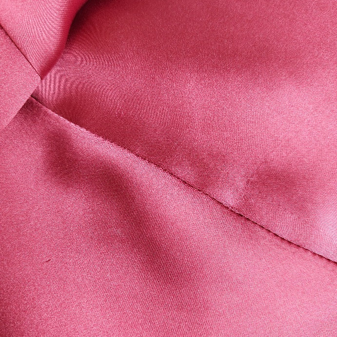 ZARA Red Satin Gold Button Poncho Top | Gently Used |