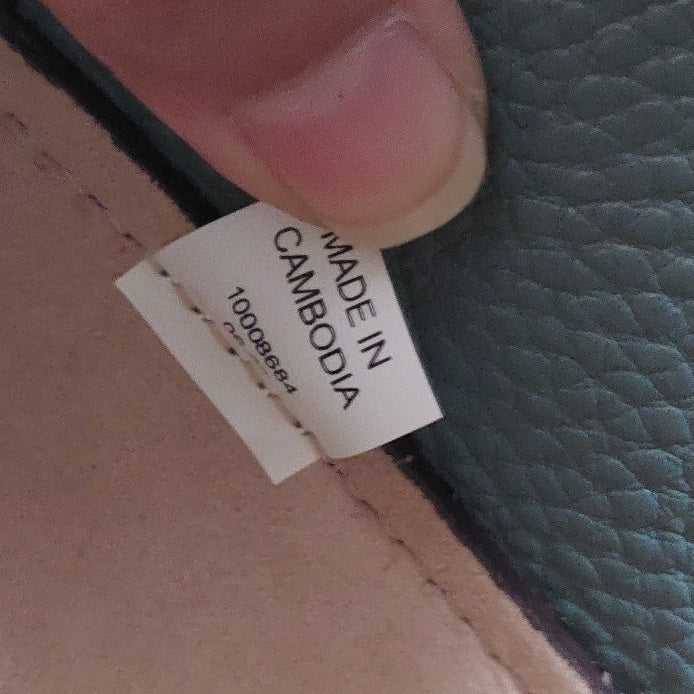 Tory Burch Arctic Green Thea Mixed Materials Mini Satchel Bag | Brand New |