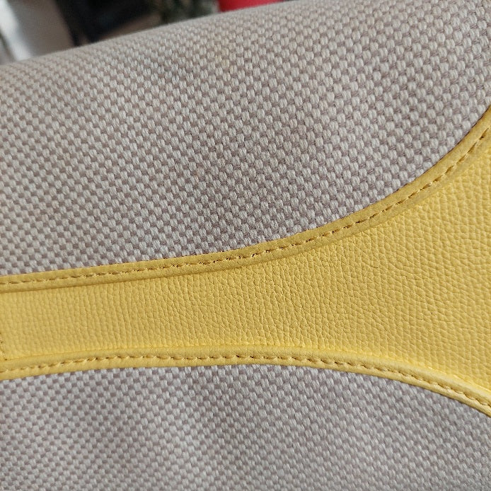 Kate Spade Cream Canvas & Yellow Leather 'All Day' Large Tote Bag | Pre Loved |