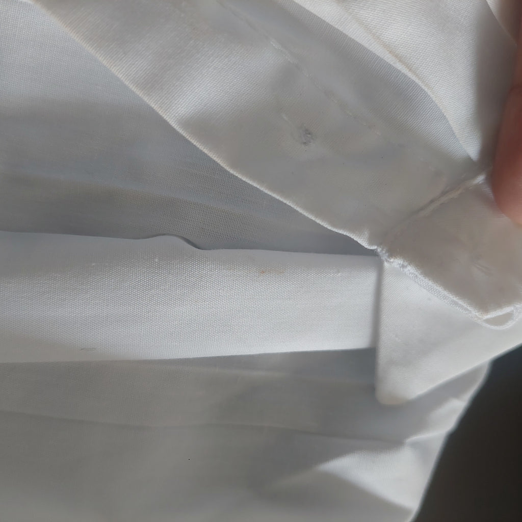 ZARA White Collared Peplum Top | Pre Loved |