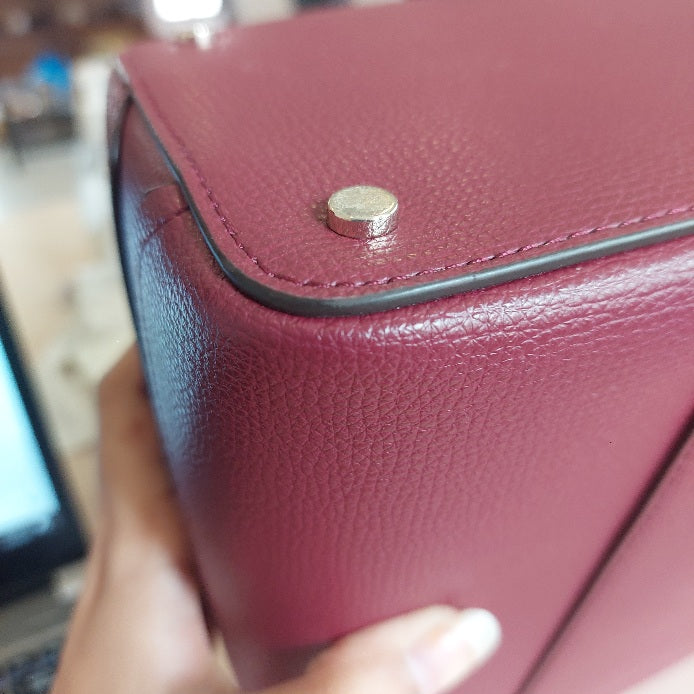 Kate Spade Burgundy Darcy Small Bucket Bag | Gently Used |