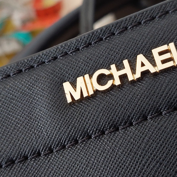 Michael Kors Black Leather Rayne East West Satchel | Gently Used |