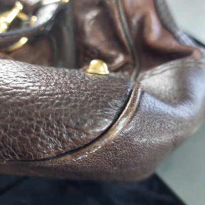 Gucci Brown Guccissima Leather Boston Bag | Pre Loved |