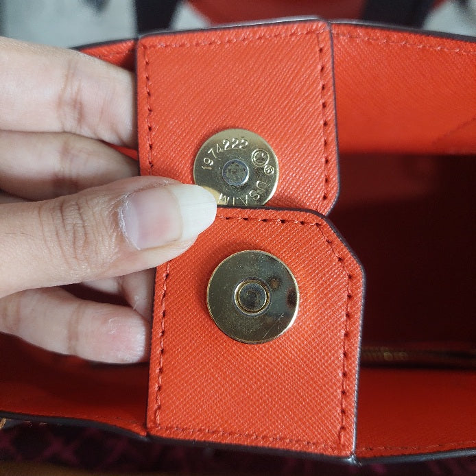 Michael Kors Brown Greenwich Sienna Large Saffiano Leather Bag | Pre Loved |