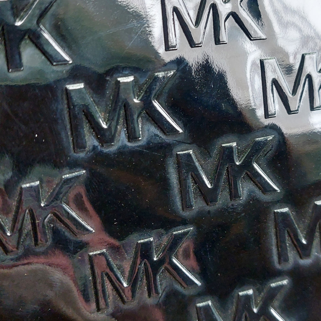 Michael Kors Black & Brown Patent Large Dome Crossbody Bag | Gently Used |