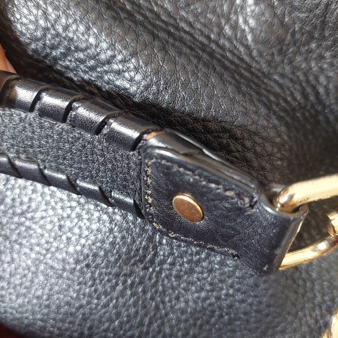 Michael Kors Black Soft Leather Convertible Shoulder Bag | Pre Loved |