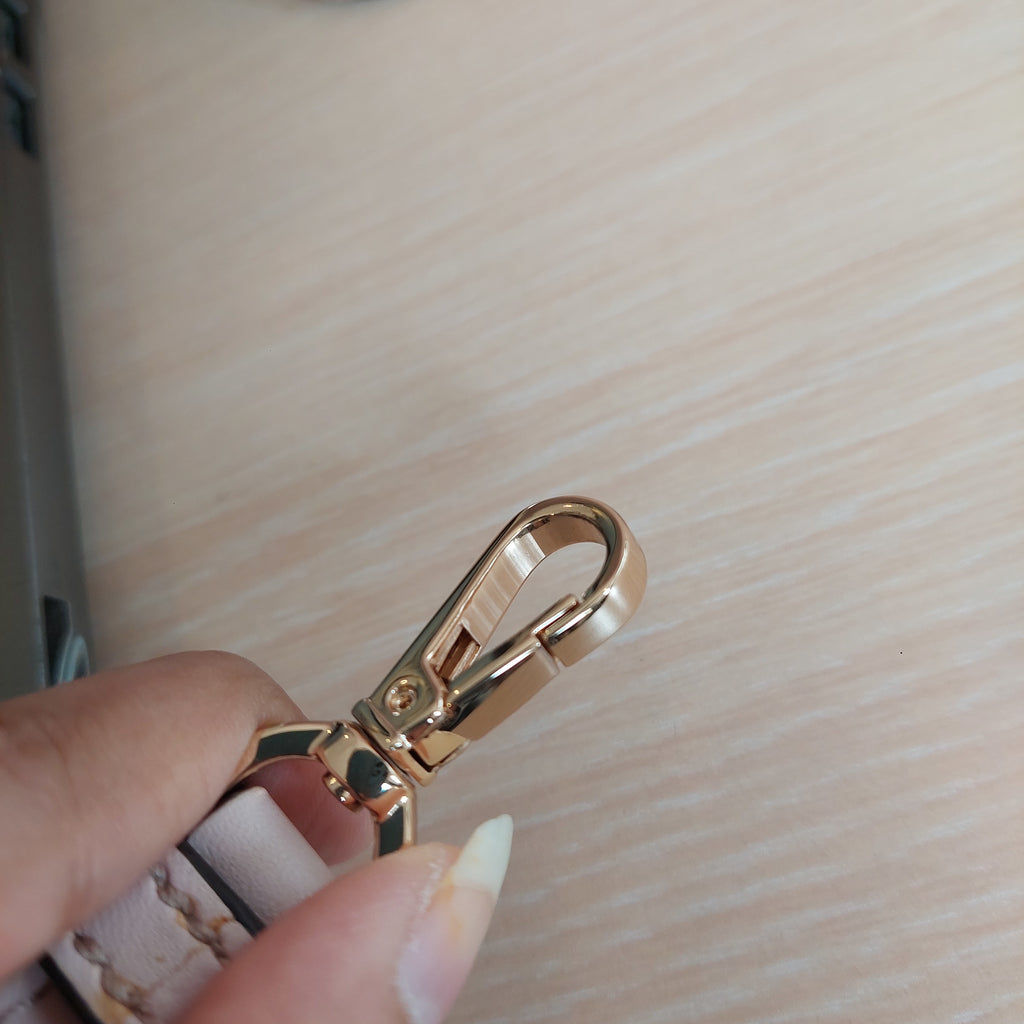 Michael Kors Powder Blush Monogrammed Canvas 'Suri' Small Bucket Bag | Gently Used |