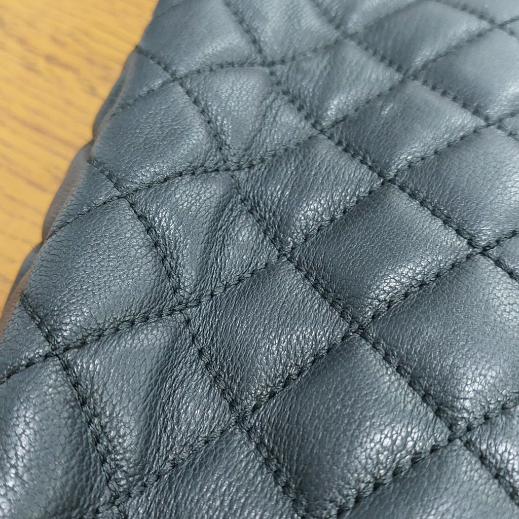 Michael Kors Black Quilted Leather Faux-Pearl Embellished 'Sloan' Shoulder Bag | Gently Used |