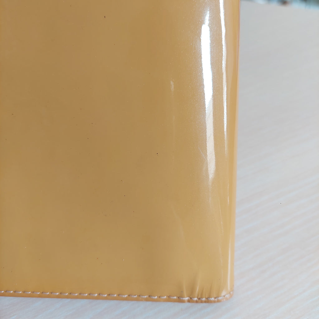 Louis Vuitton Beige Vernis Leather Louise Clutch | Pre Loved |