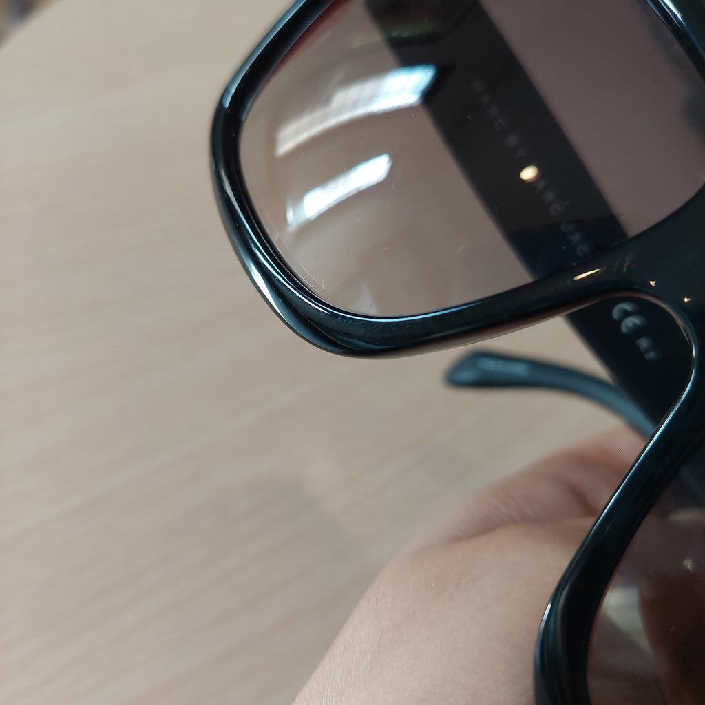 Marc By Marc Jacobs MMJ 332/S Black & Grey Square Sunglasses | Like New |