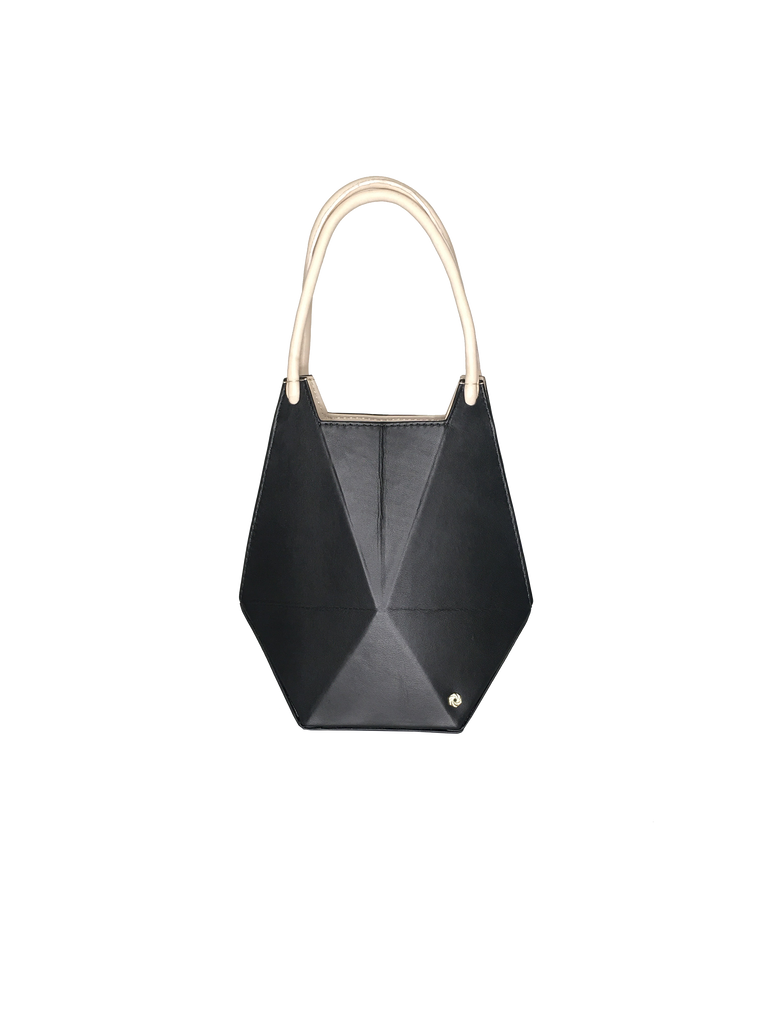 Warp Onyx Leather Small Hobo Bag | Sample |