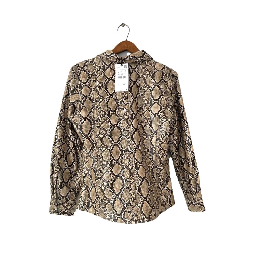 ZARA Snakeskin Shirt | Brand New |