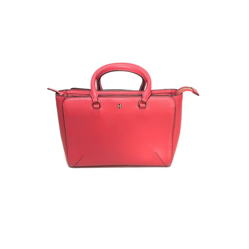 Tory Burch Small 'Robinson' Pink Leather Satchel | Gently Used |