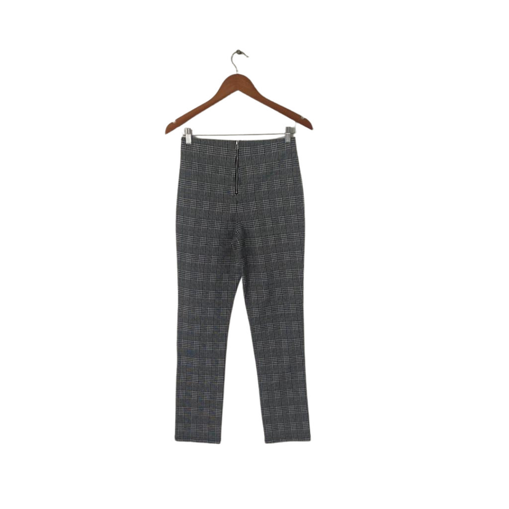 H&M Grey Checked Tweed Pants | Gently Used |
