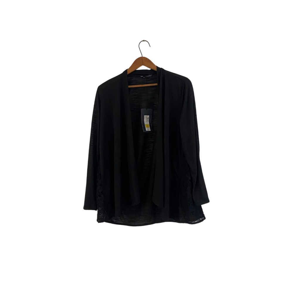 Marks & Spencer Collection Black Front-open Cover-up | Brand New |