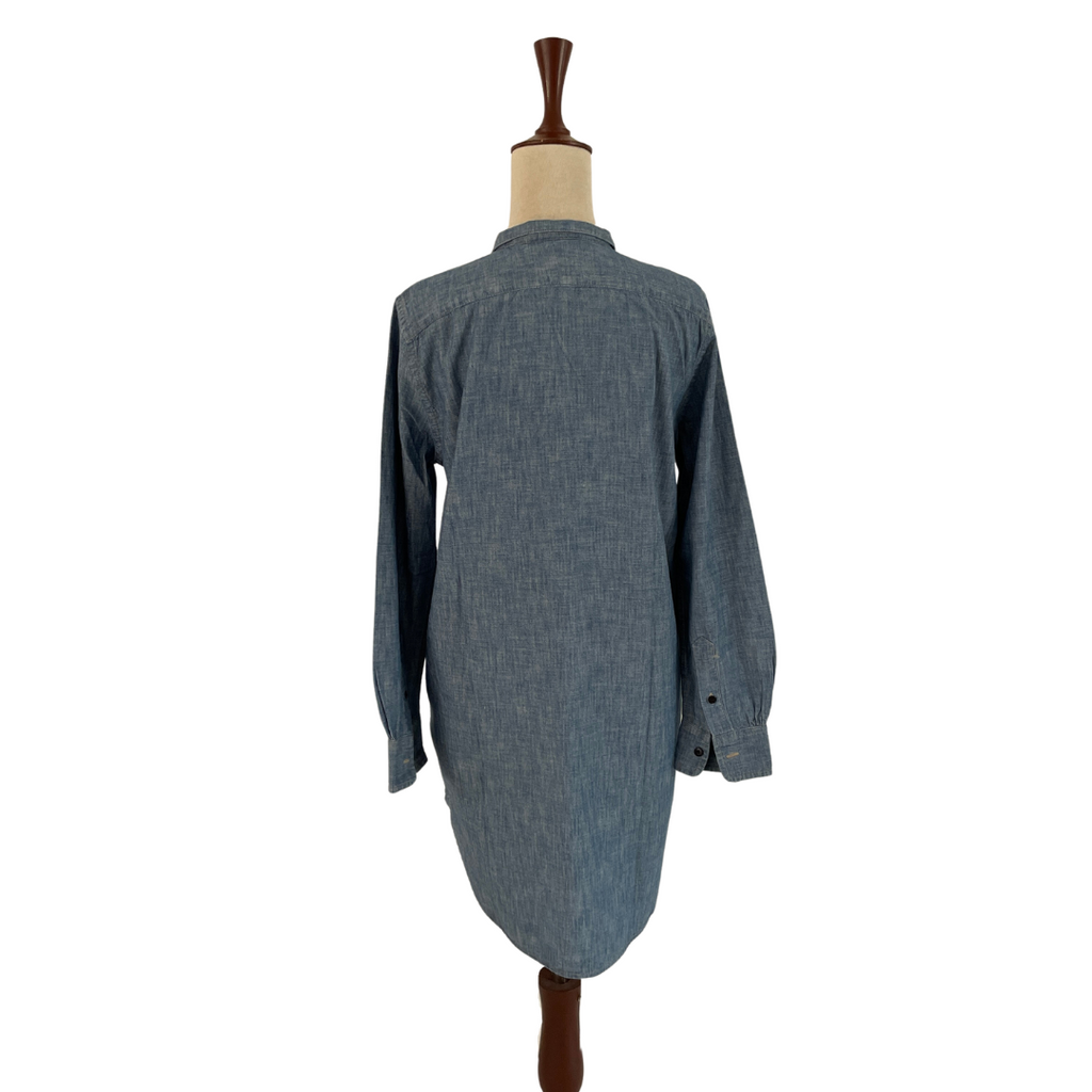 Ralph Lauren Blue Denim Long Collared Shirt | Gently Used |