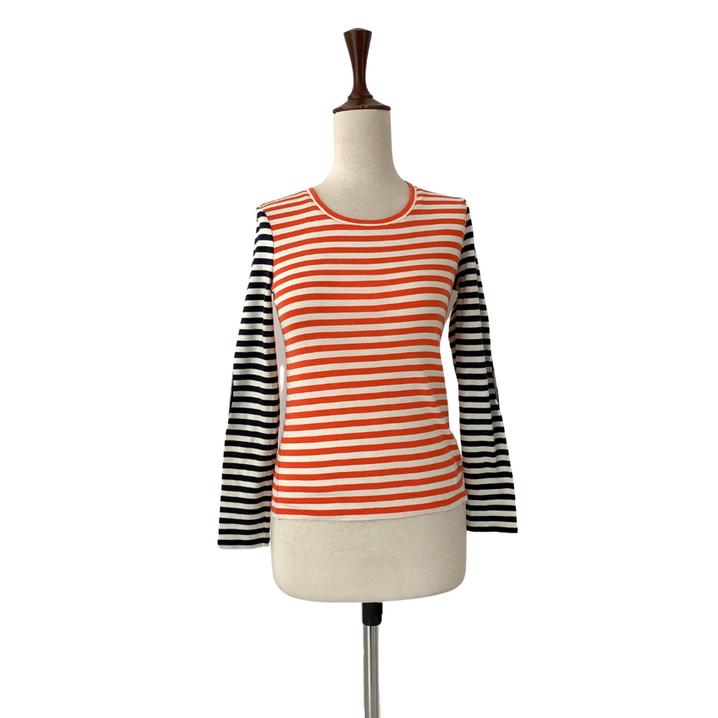 Tory Burch Striped Long Sleeved Tee | Gently Used |