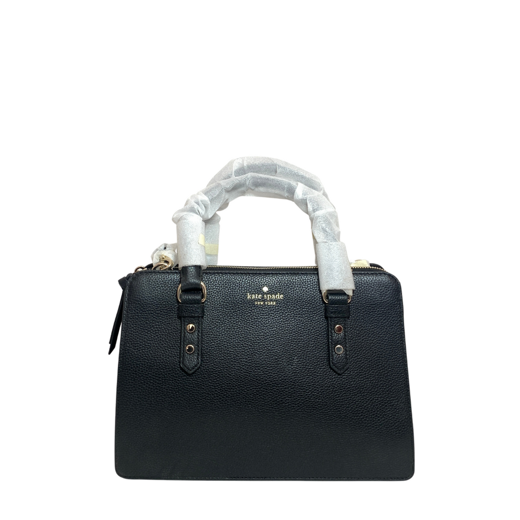 Kate Spade Black Leather Satchel | Brand New |