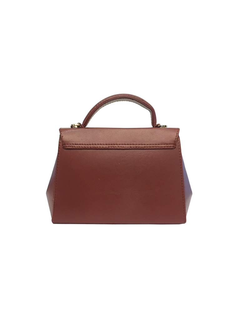 Warp Tan Leather Flap Bag | Sample |