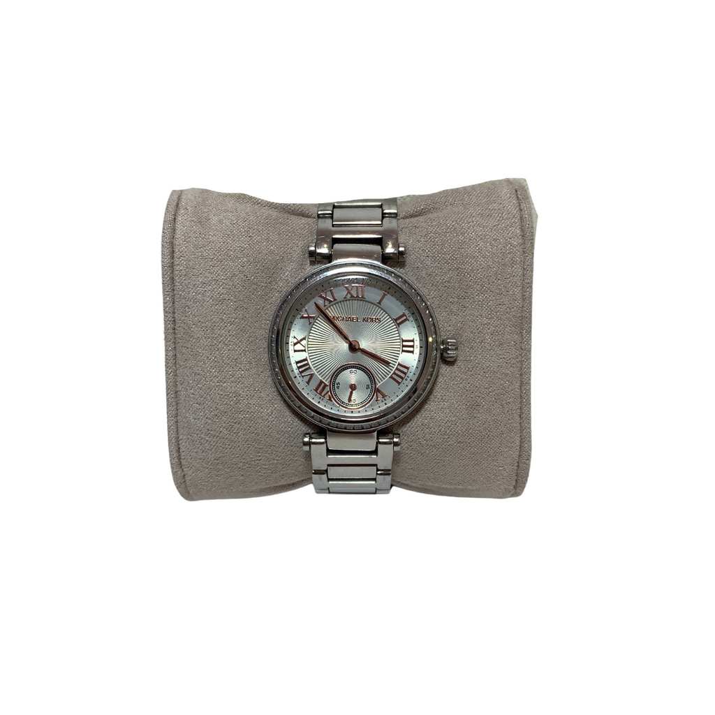 Michael Kors MK5970 Silver Rhinestone Watch | Gently Used |