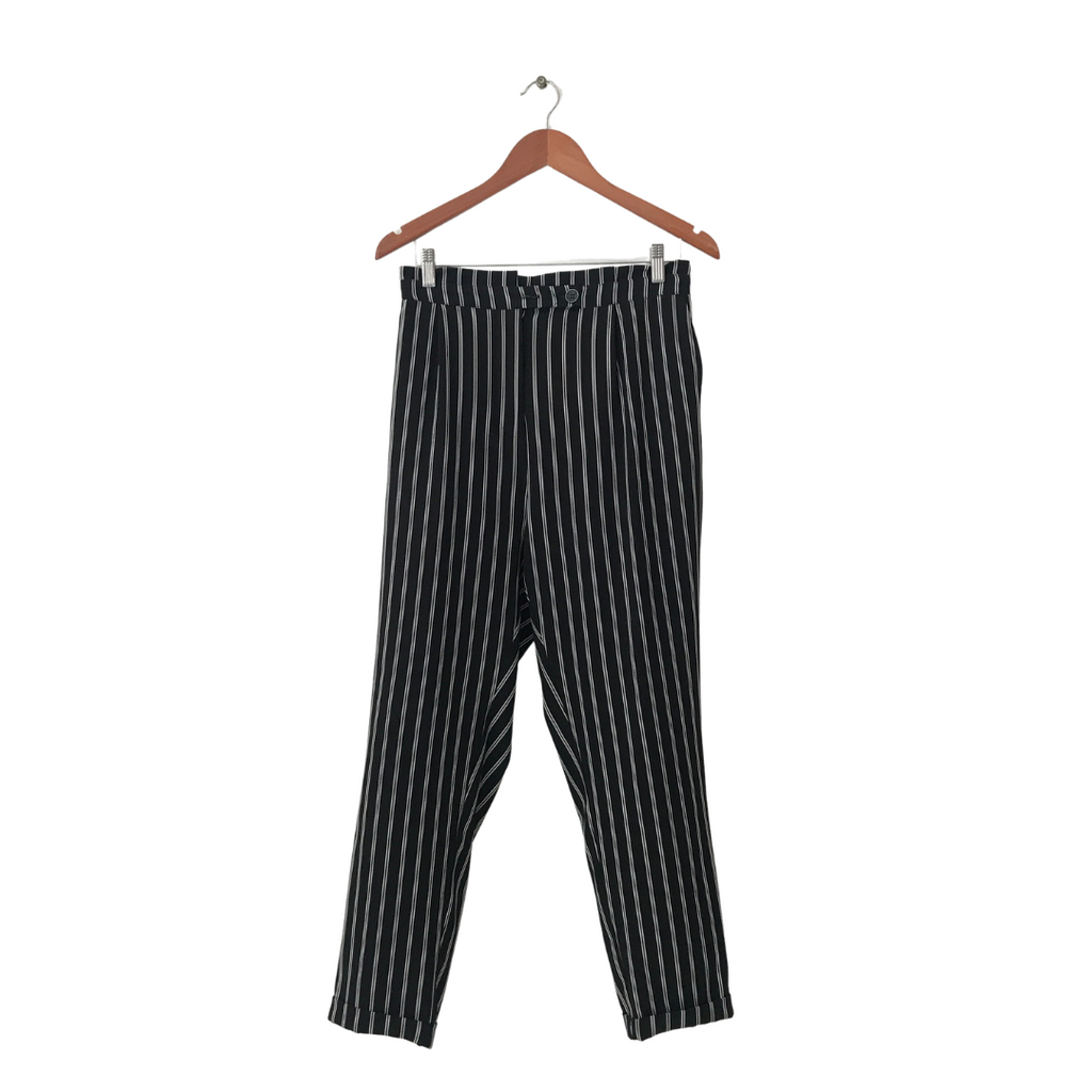 Pull & Bear Black & White Striped Pants | Gently Used |