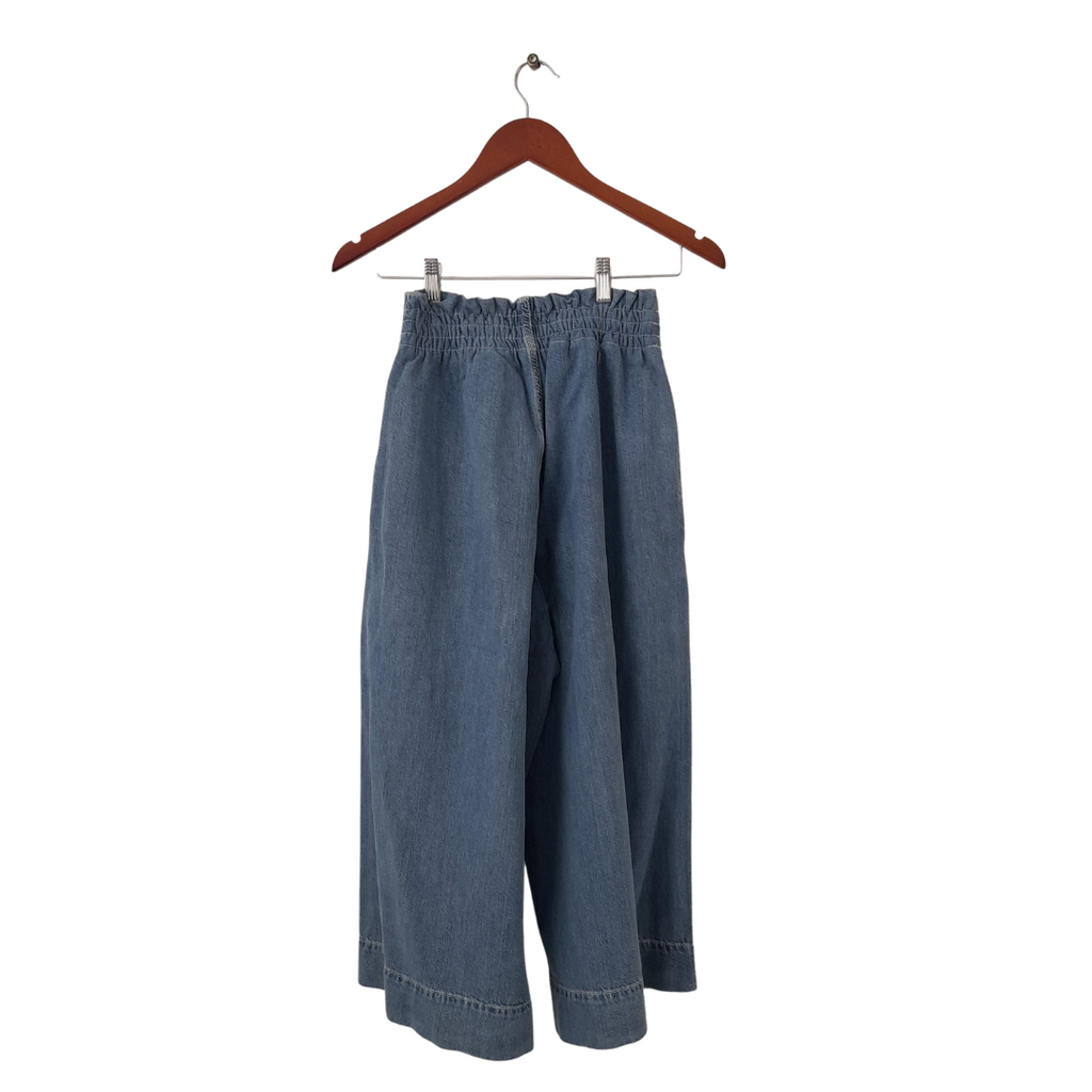 TopShop High-waisted Cuolotte Denim Jeans | Pre Loved |