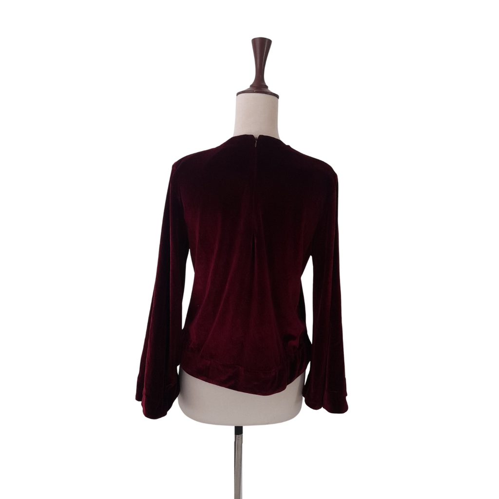 Lulusaar Maroon Velvet Top | Gently Used |