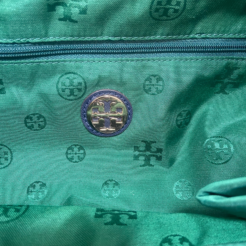 Tory Burch Green 'Ella' Nylon Tote Bag | Gently Used |