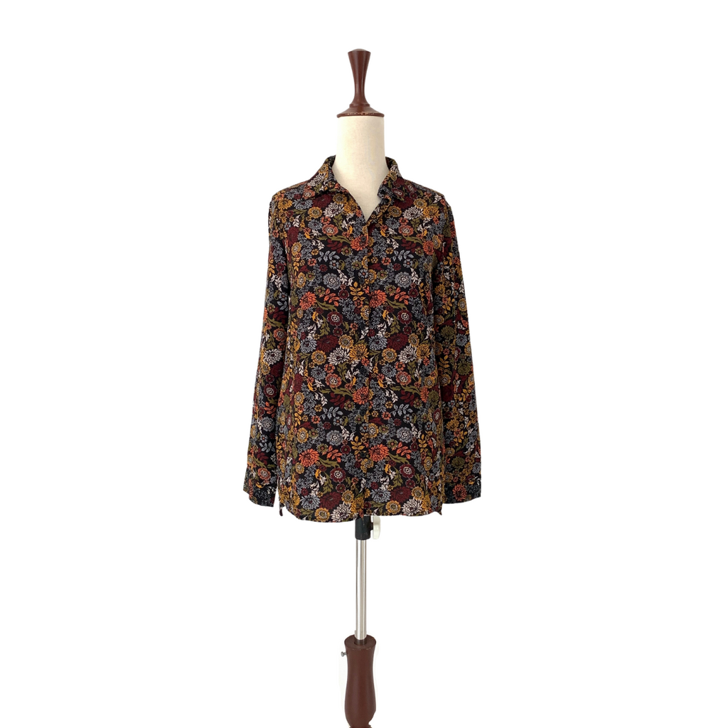 Nice & Chic Floral Printed Collared Shirt | Gently Used |