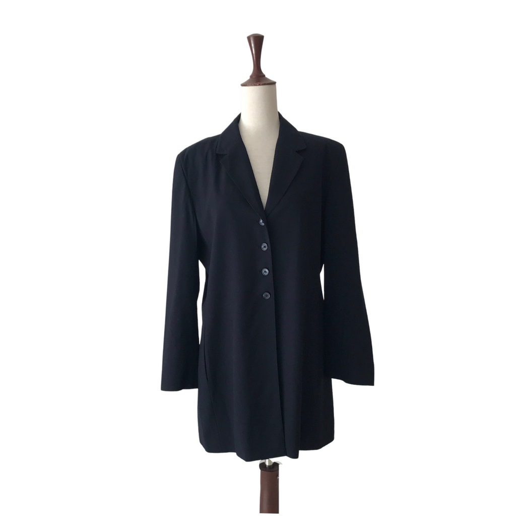 Marks & Spencer Navy Long Blazer | Gently Used |