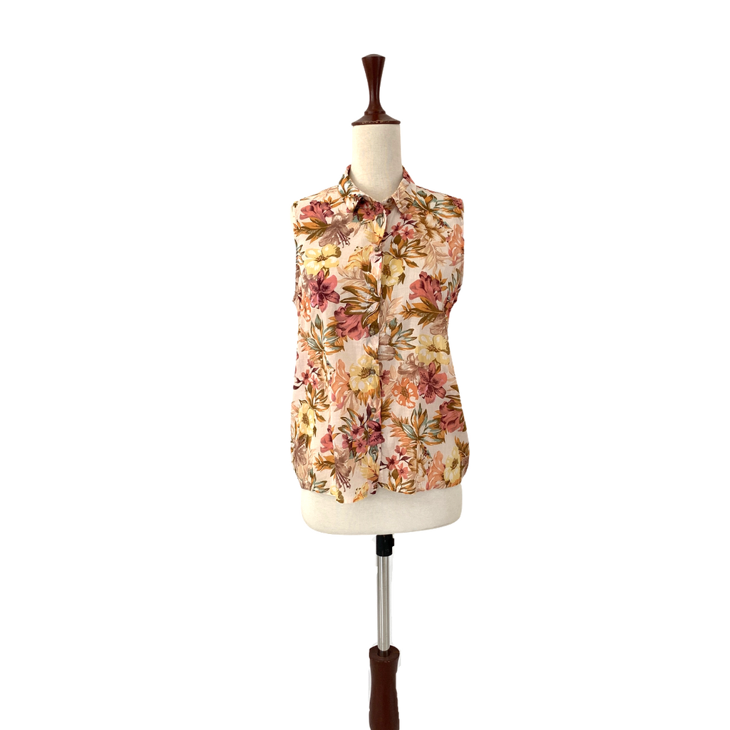 Mango Sleeveless Floral Printed Top | Pre Loved |