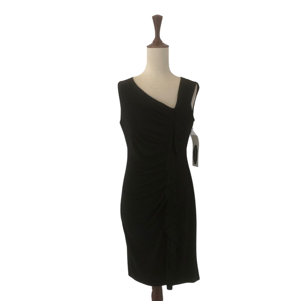 Intermission Black Sleeveless Frill Long Top | Brand New |