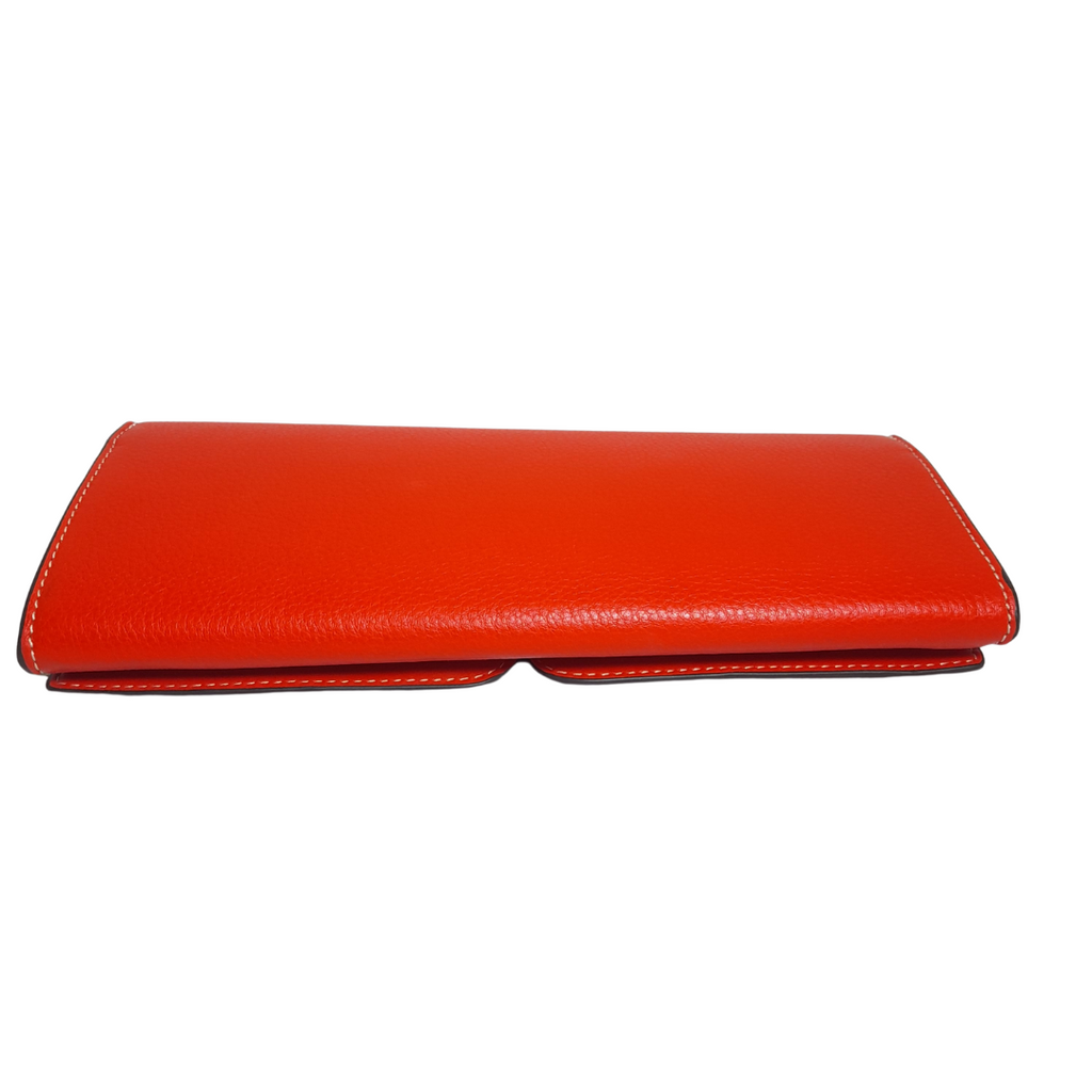 Tory Burch Serif Samba Leather Clutch | Like New |