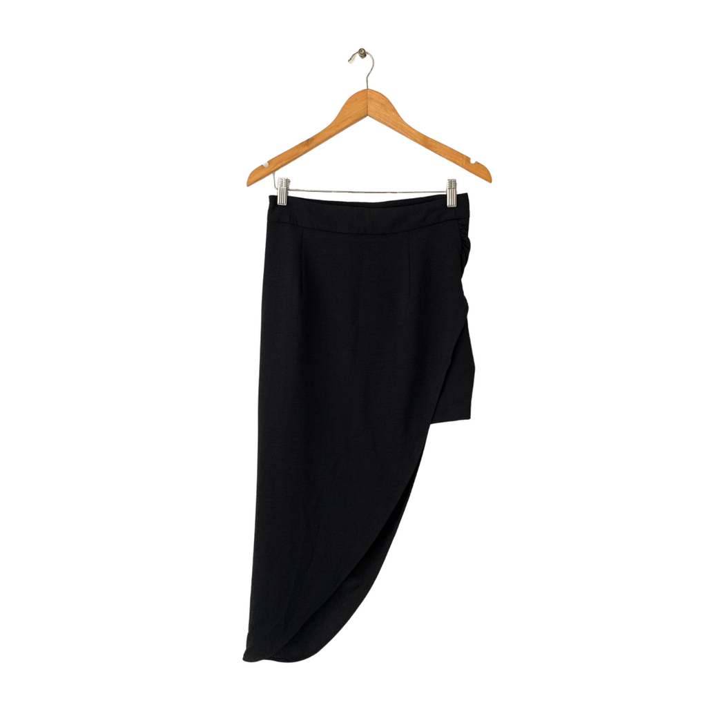 ZARA Black A-symmetrical Skirt | Brand New |