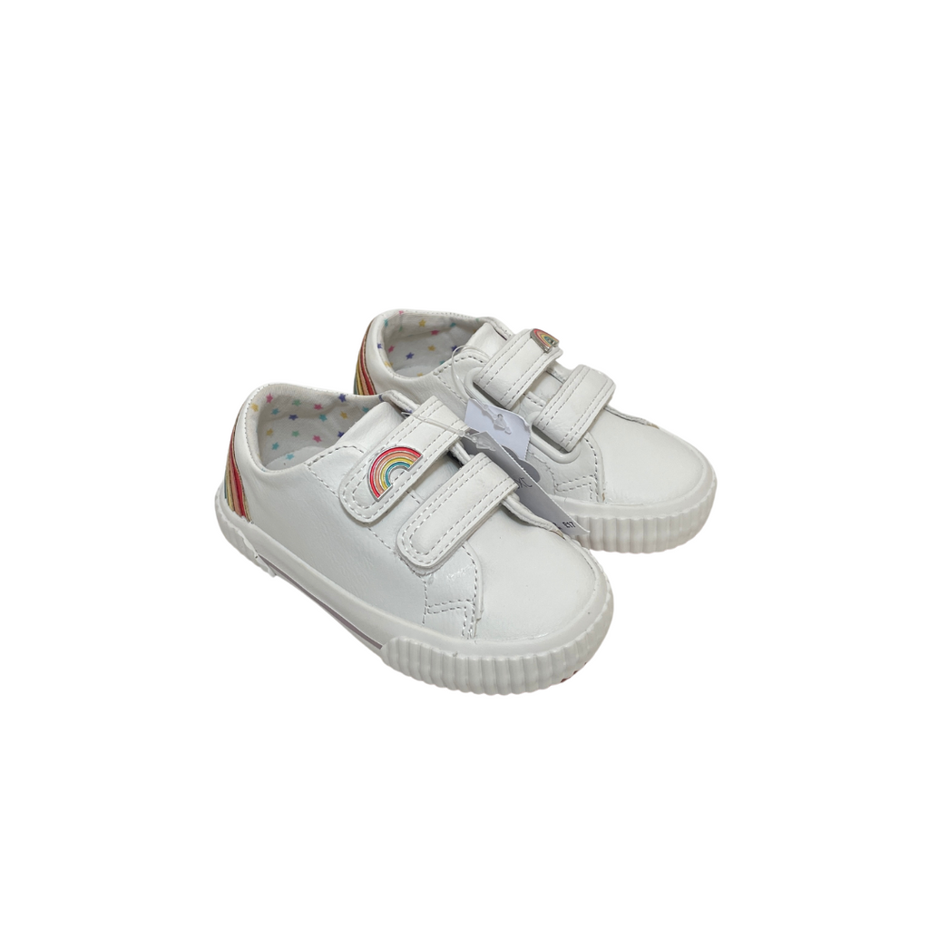 NEXT White Kid's Rainbow Sneakers | Brand New |