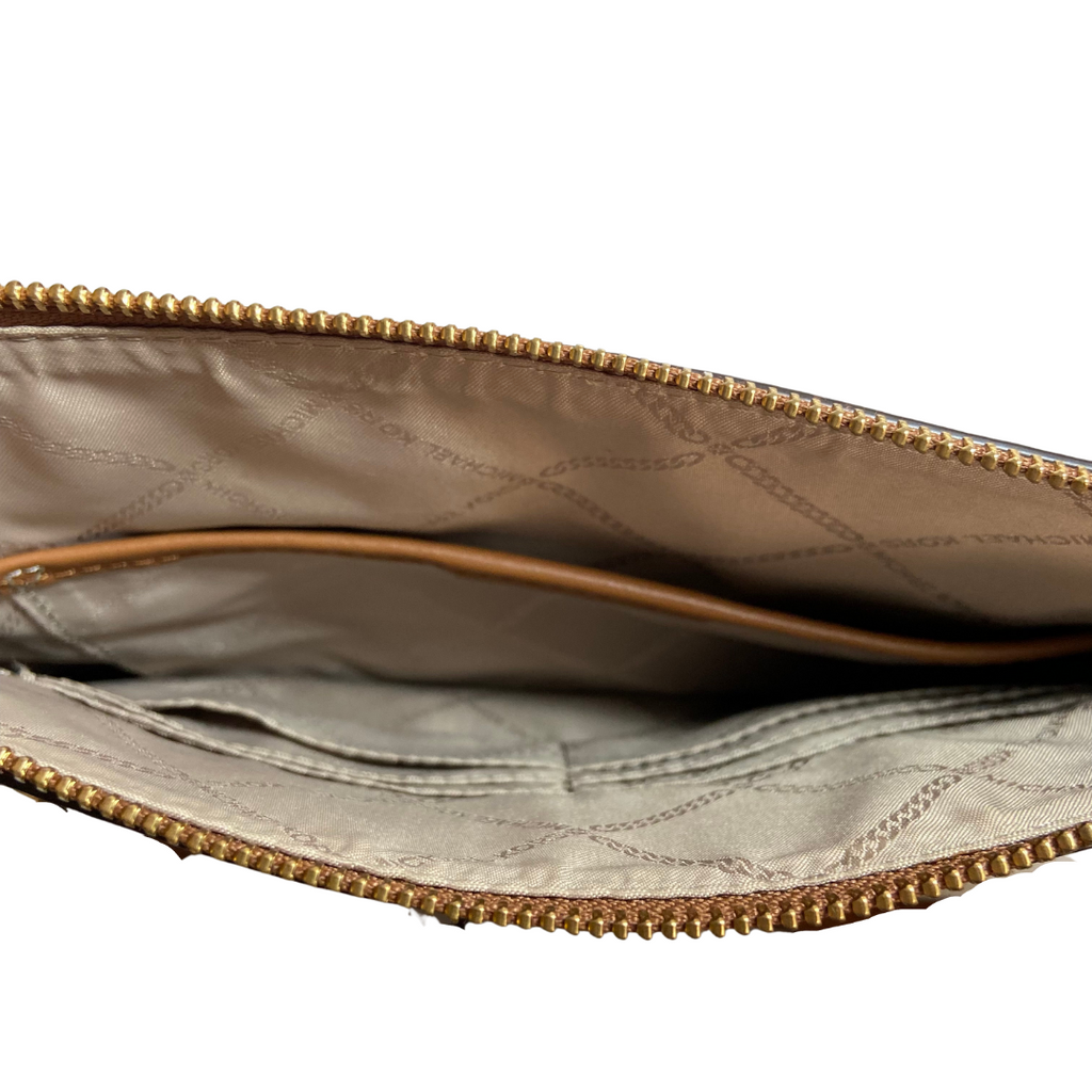 Michael Kors Vanilla Monogram Jetset Square Crossbody Bag | Gently Used |