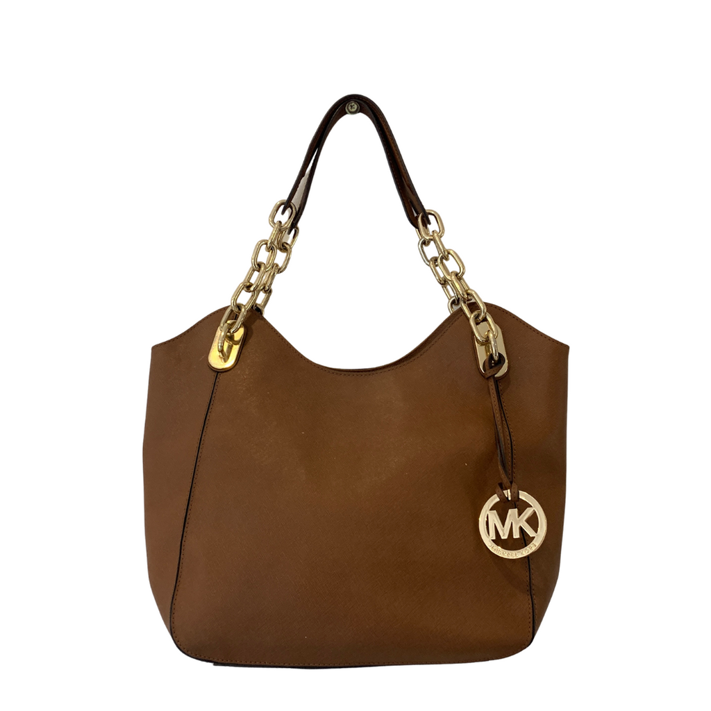 Michael Kors Tan Leather Chain Shoulder Bag | Pre loved |