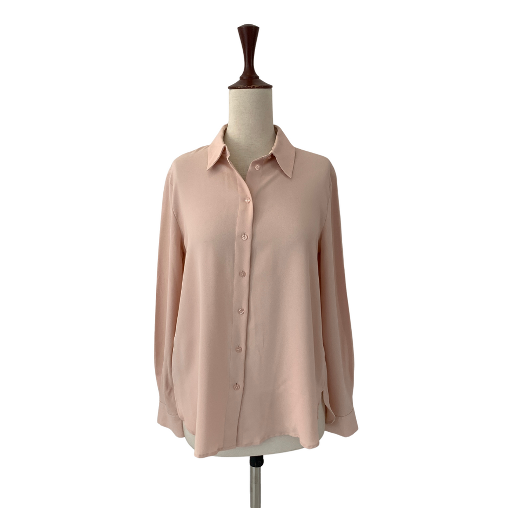 Mango Blush Pink Collared Shirt | Pre Loved |