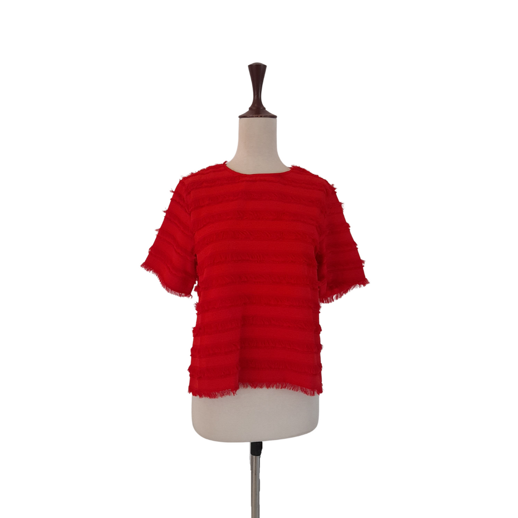 H&M Red Fringe Top | Gently Used |