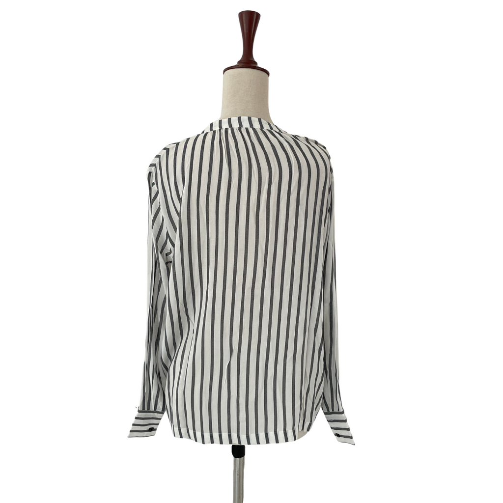 Mango Grey & White Striped Shirt | Pre Loved |