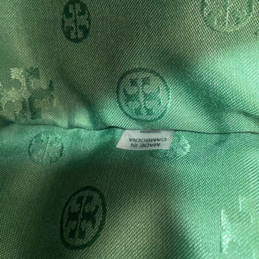 Tory Burch Green 'Ella' Nylon Tote Bag | Gently Used |