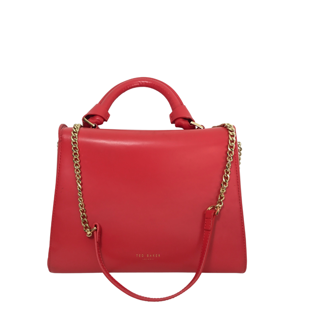 Ted Baker Orange Crystal & Pearl Lock Lady Bag | Gently Used |