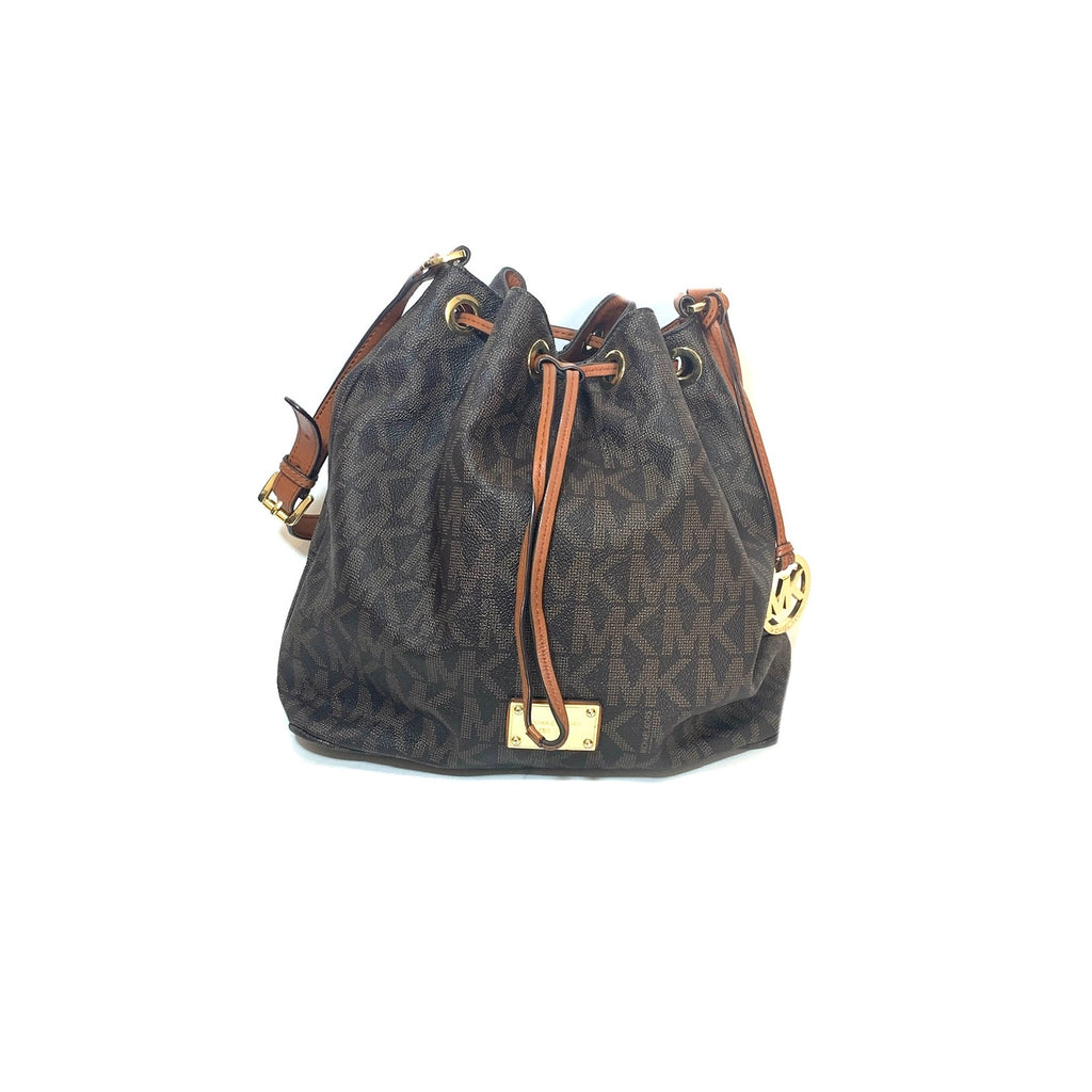 Michael Kors Monogram Bucket Bag | Gently Used |