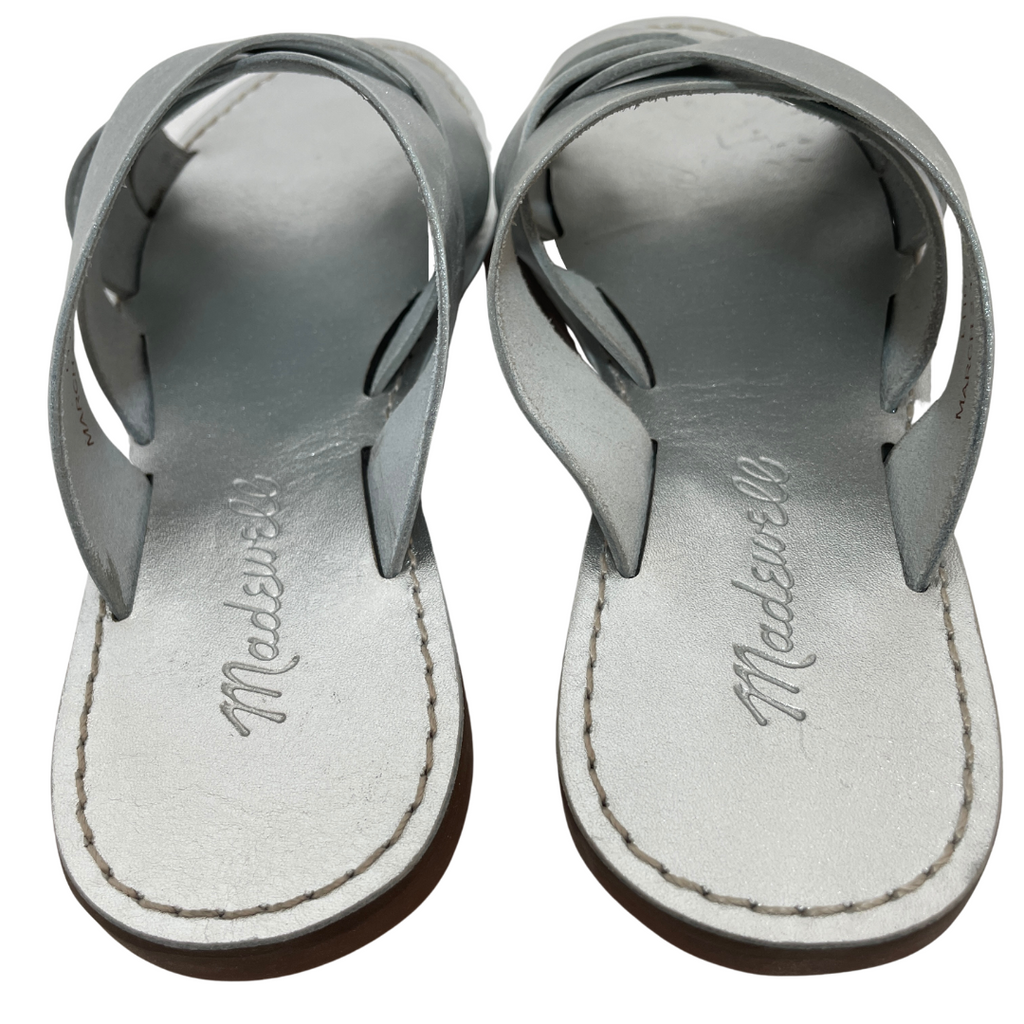 Madewell Silver Criss-cross Sandals | Brand New |