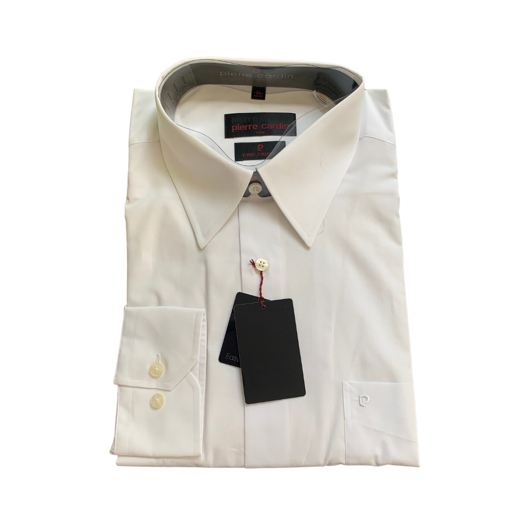 Pierre Cardin White Collared Men's Shirt | Brand New |