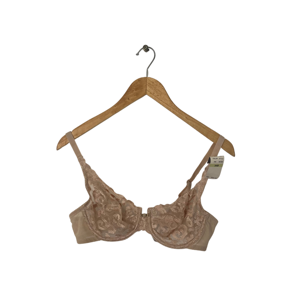 Wacoal Beige Sheer Embroidered Bra | Brand New |