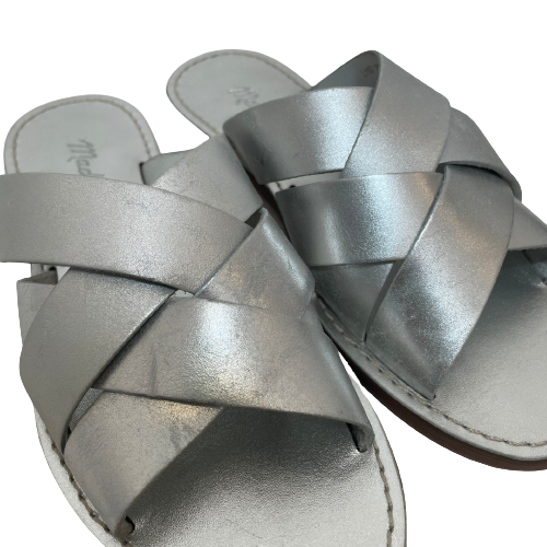 Madewell Silver Criss-cross Sandals | Brand New |
