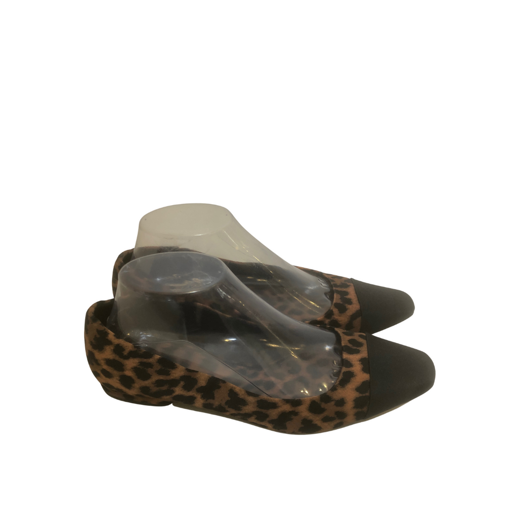 ZARA Cheetah Print Square Toe Ballet Flats | Gently Used |