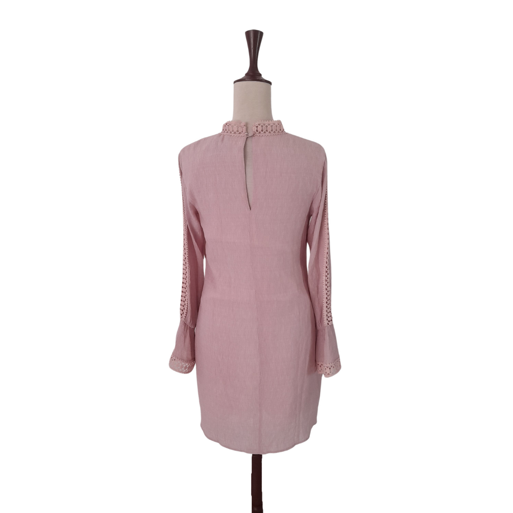 Wish Pink Lace Trim Tunic | Brand New |