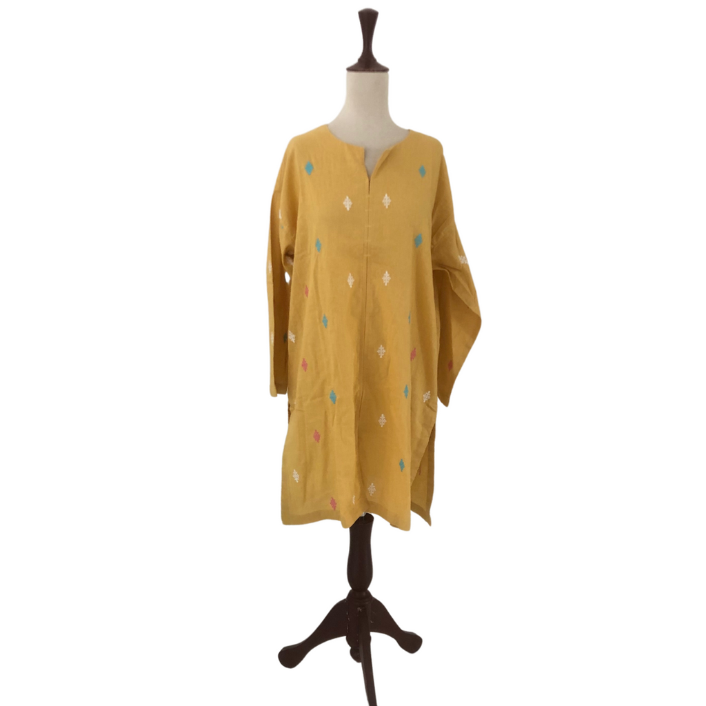 Khaadi Yellow Embroidered Kameez | Brand New |